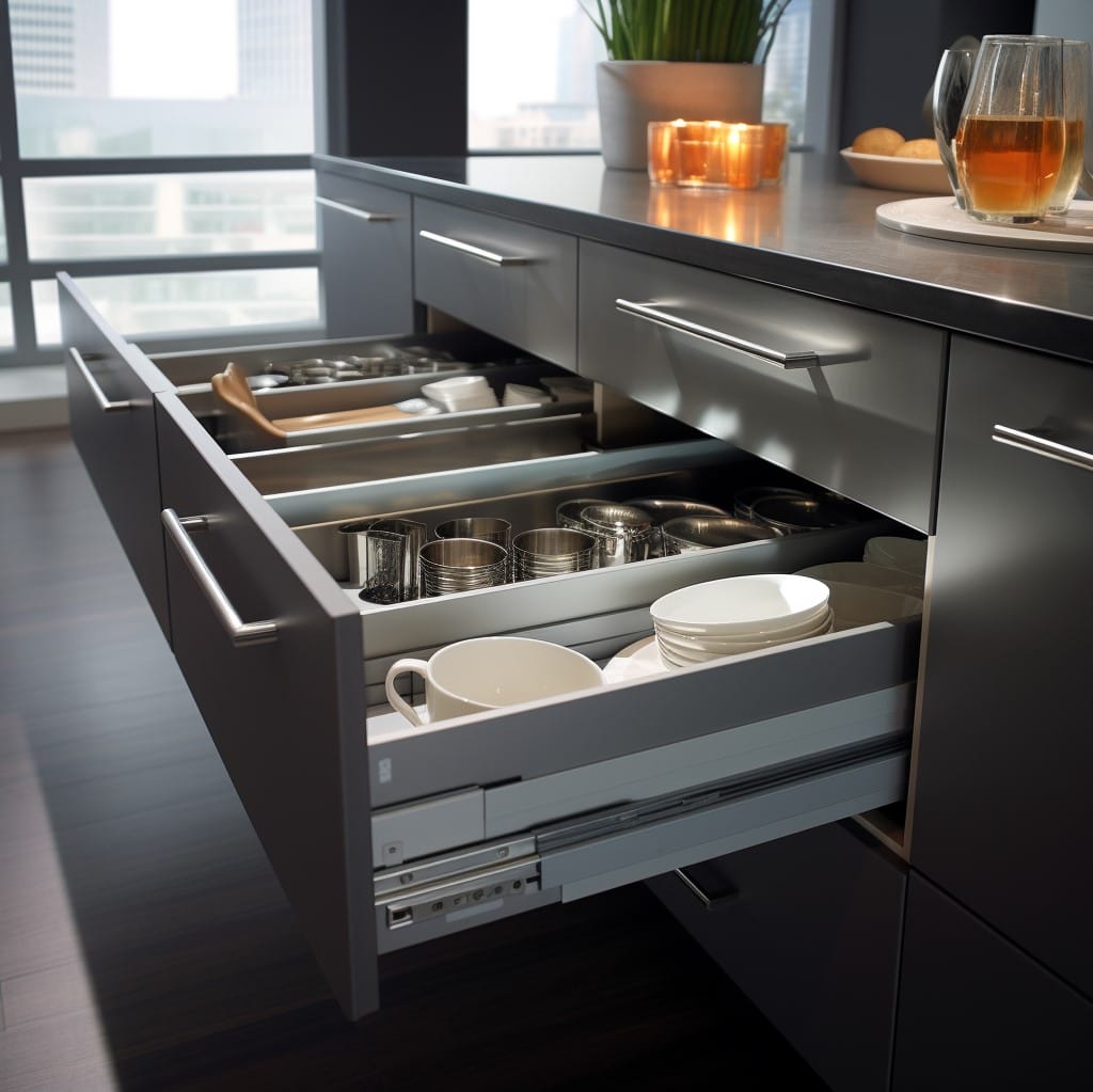 soft close kitchen drawers