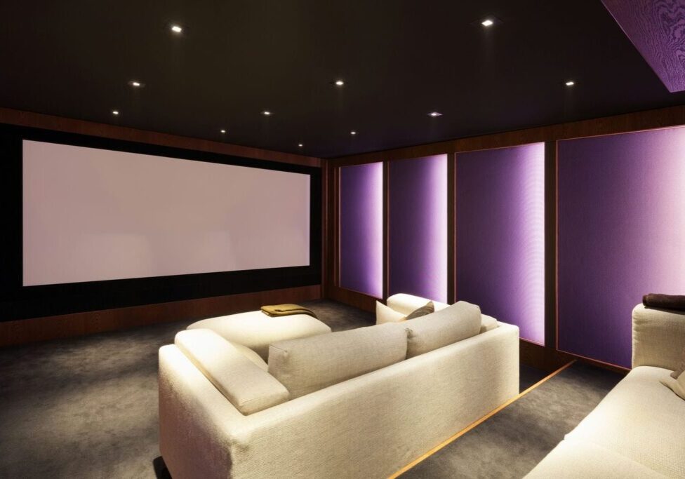 home theater basement renovation