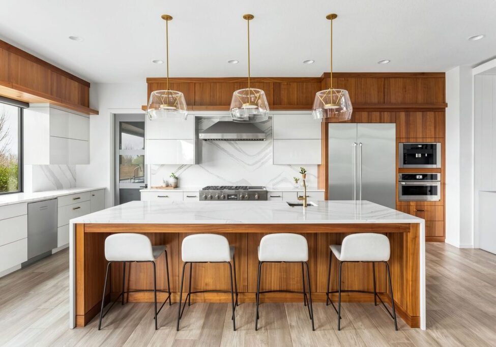 kitchen renovation with beautiful island